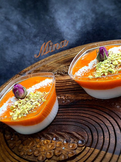 عکسی از دستور پودینگ و سس خرمالو