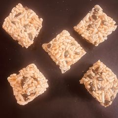 A picture of Murmura Pumpkin Chikki 😋.