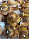 Krémmel tejszínnel töltött profiterol 1067