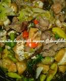 Asem2 daging daun kedondong with sayuran
