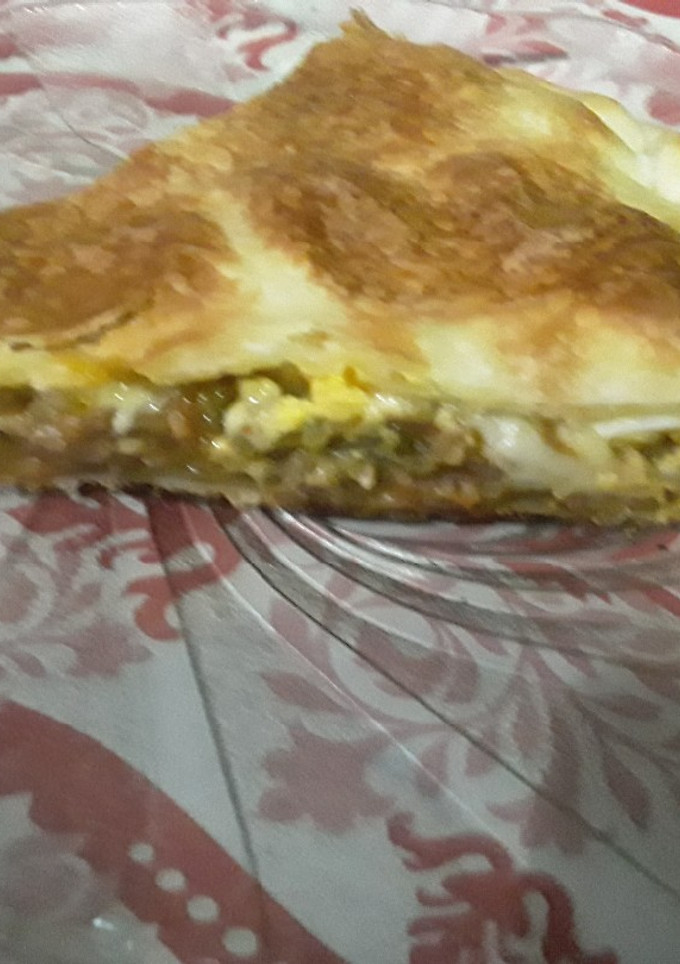 Una foto de Pascualina express de zapallito y carne😀