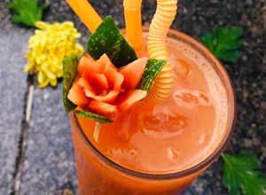 Hình của món Nước ép cà rốt +mật ong.
