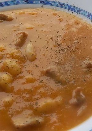 Foto principal de Habas con puré de calabaza