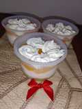 Durazno con Chantilly en vasito