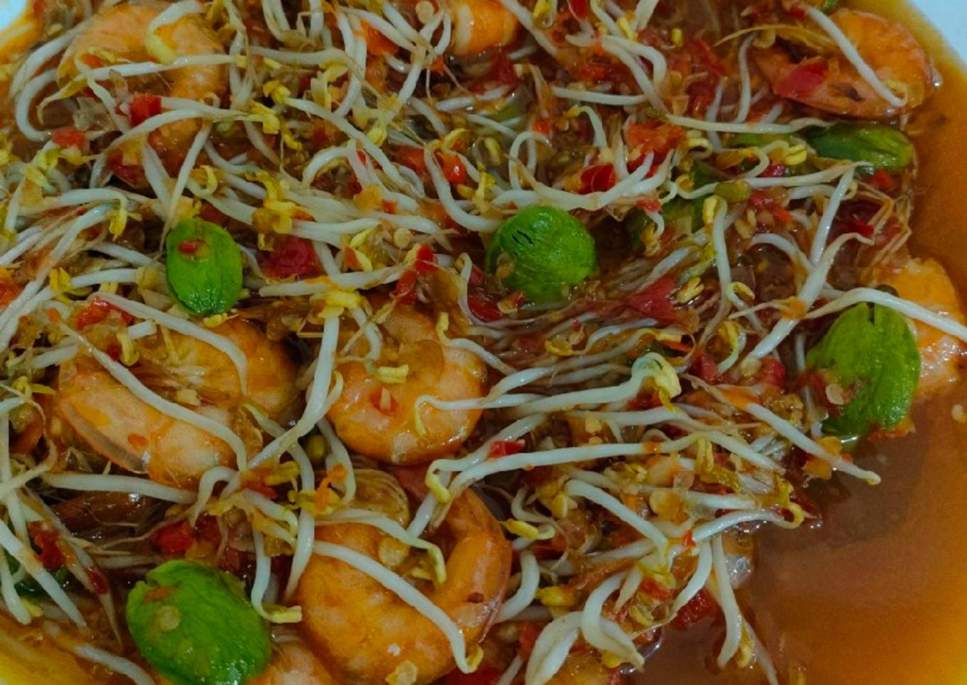 Cah Tauge Udang Pete Pedas