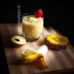Healthy Sugar Free- Pina colada smoothie A picture of Healthy Sugar Free- Pina colada smoothie.