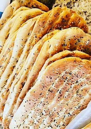 عکسی از دستور 🌟 نان بربری خانگی در فر 🌟