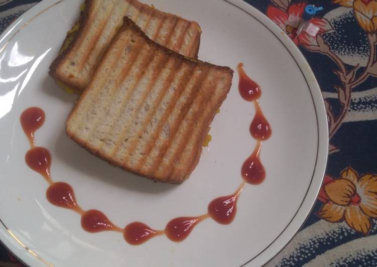 Easiest Way to Fall Perfect Masala Aloo Grilled Toast