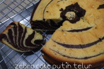 Cara Bikin Zebra cake putih telur Menu Enak