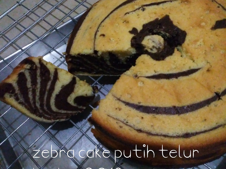 Cara Bikin Zebra cake putih telur Menu Enak