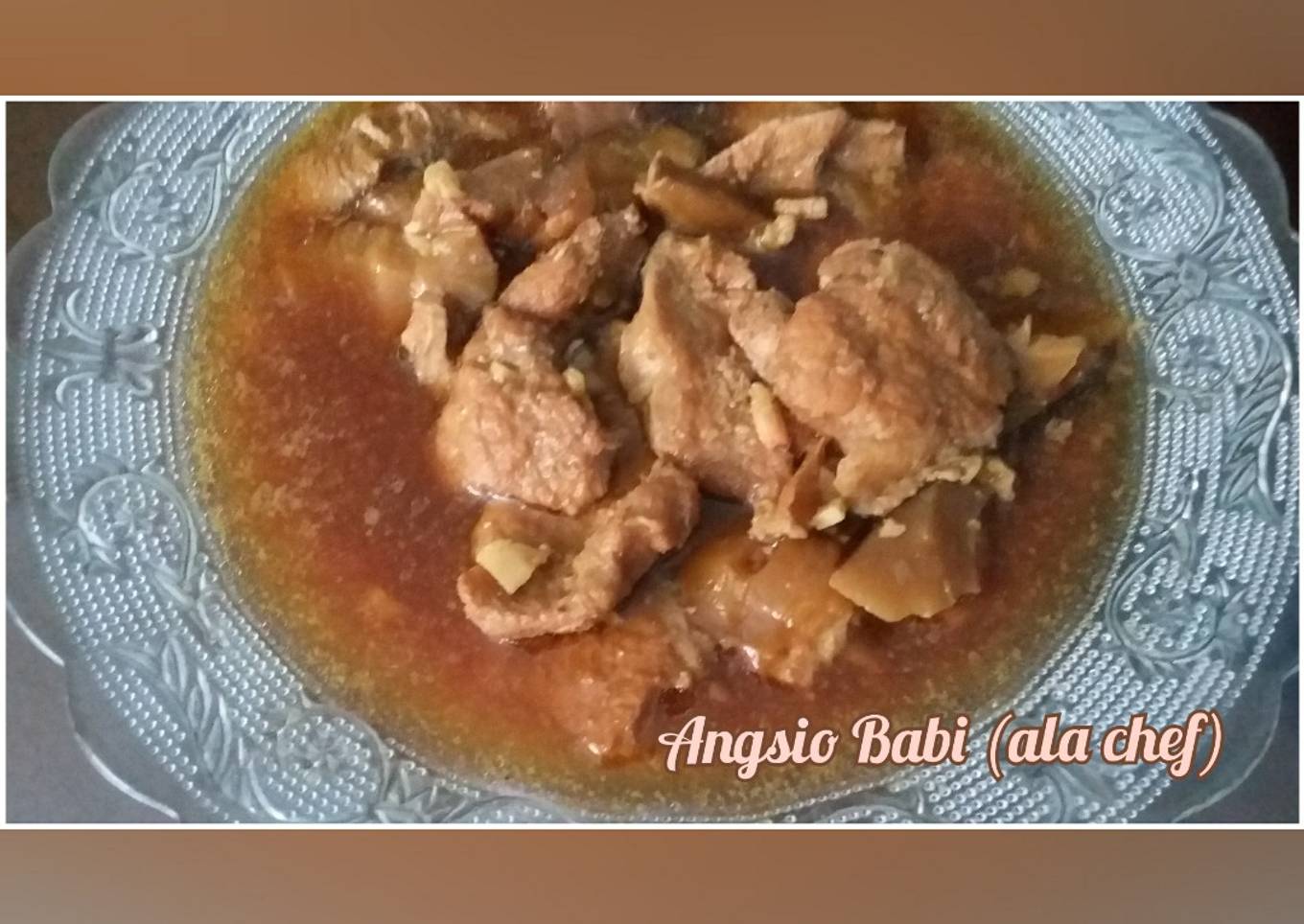Angsio Babi (ala chef)