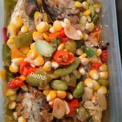 A picture of Peda Jagung Petai Tumis.