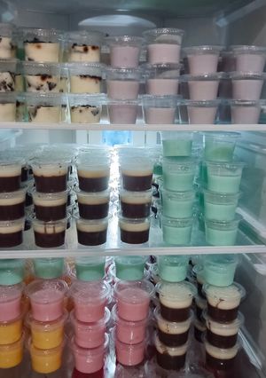 Foto resep Puding coklat vla vanilla