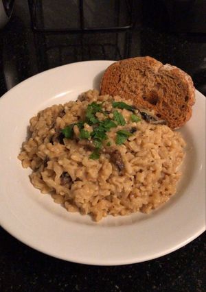 Una foto de Risotto de champiñones
