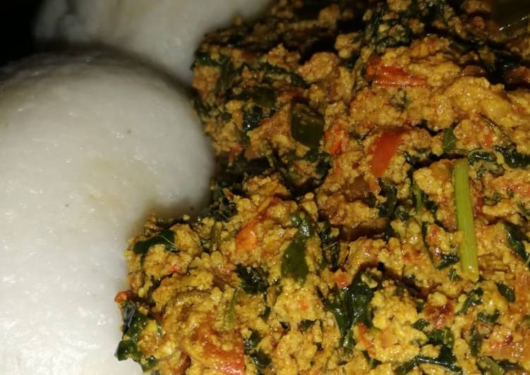 Recipe of Speedy Tuwo with eguisi soup