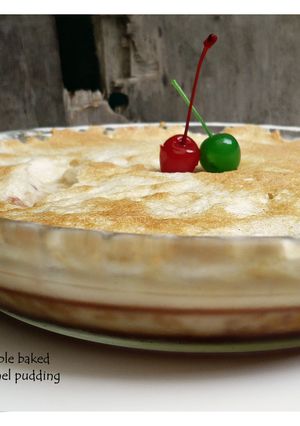 Foto resep double baked caramel pudding
