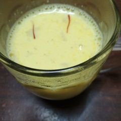 Saffron and turmeric milk#onerecipeonetree A picture of Saffron and turmeric milk#onerecipeonetree.