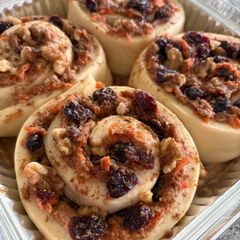 A picture of Carrot Cake Cinnamon Rolls.