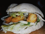 🇰🇼Pan pita con kebab de pollo🇰🇼