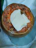 Calabaza rellena con soja