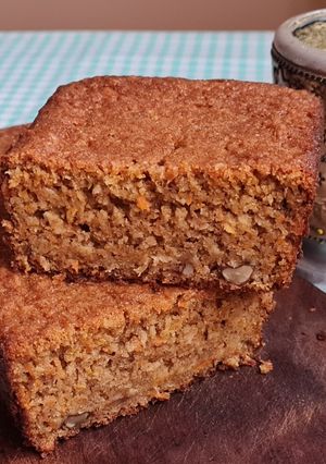 Una foto de Budín de zanahoria con harina integral