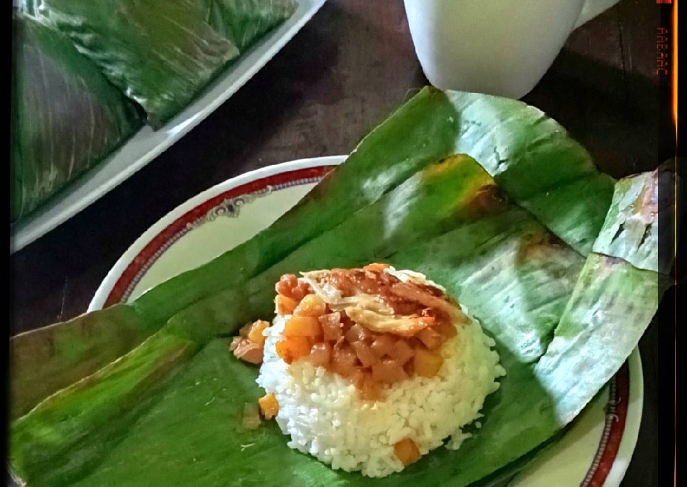 Nasi Bakar Sambel Goreng Kentang