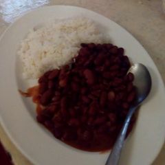 A picture of Red beans stew.#4weekschallenge.