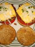 Chicken Burgers on Eggplant, Jon Style