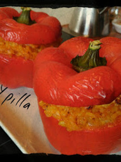 Una foto de Pimientos rellenos de arroz
