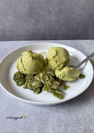 Foto resep Gelato Almond Avocado Matcha