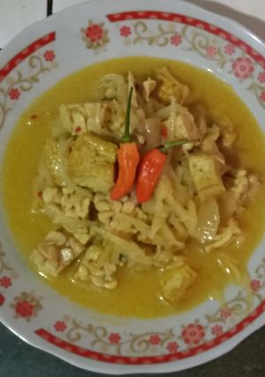 Foto resep Sayur rebung kuah santan