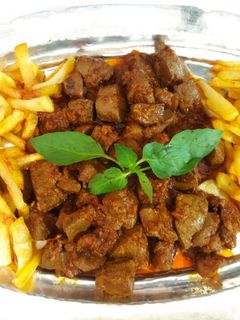 عکسی از دستور خوراک جگر سیاه و قلوه