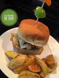 Hamburguesa con cebolla & hongos