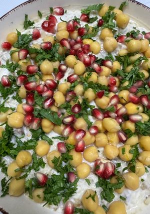 صورة لوصفة متبل باذنجان مع حمص