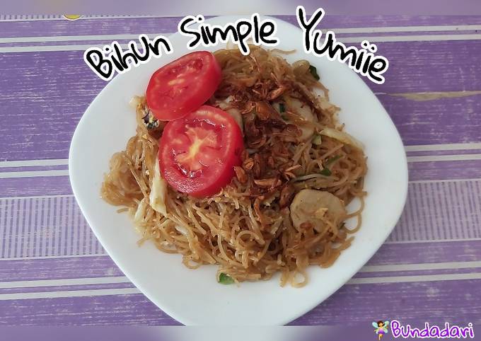 Bihun goreng simple untuk menu sarapan