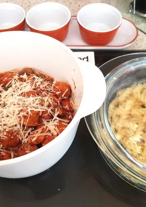 A picture of My Italian inspired Sausage Pasta. 💜.