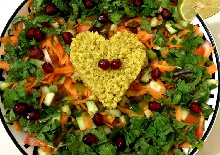 Recipe of Speedy Quinoa mint salad.. #saladcontest
