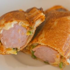 A picture of Morning Toast | Sausage Cheese Toast 🥪.