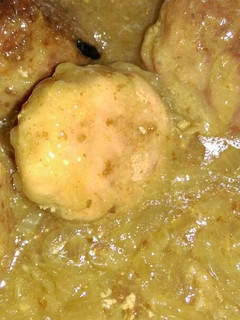 Una foto de Albóndigas en salsa de cebolla