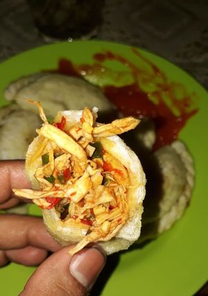 Foto resep Cireng Mercon isi Ayam suwir