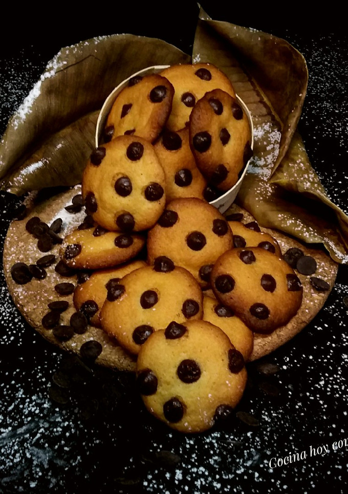Una foto de Galletas de mantequilla con pepitas de chocolate