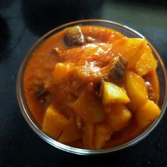 A picture of Potato-Brinjal Subzi.