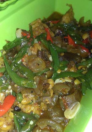 Foto resep Oseng kikil tempe sederhana