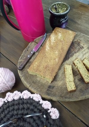 Una foto de Budín light de banana y kiwi
