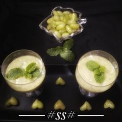 A picture of Mint grapes smoothie.