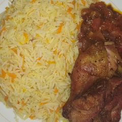A picture of Carrot Rice.