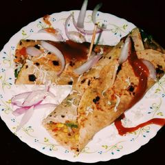 A picture of Chatpata Aloo Paneer Wrap.