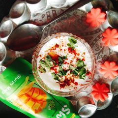 A picture of Bread Raita.