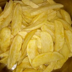 A picture of Deep fried potato wedges.