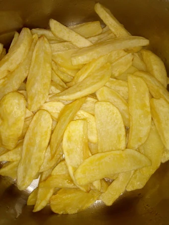 Easy Way Make Deep fried potato wedges which Delicious